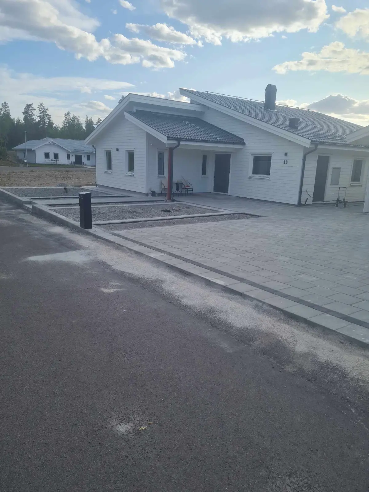 Rörläggning inför plattläggning